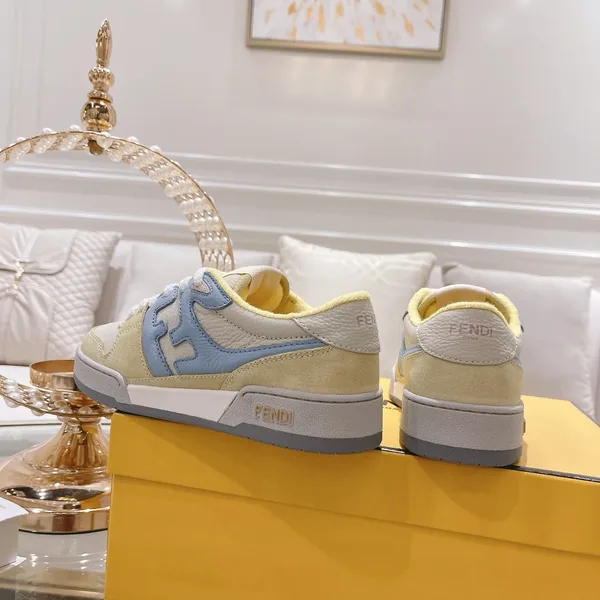 Fendi Match 2024 Sneakers Cream Blue Low product view 7