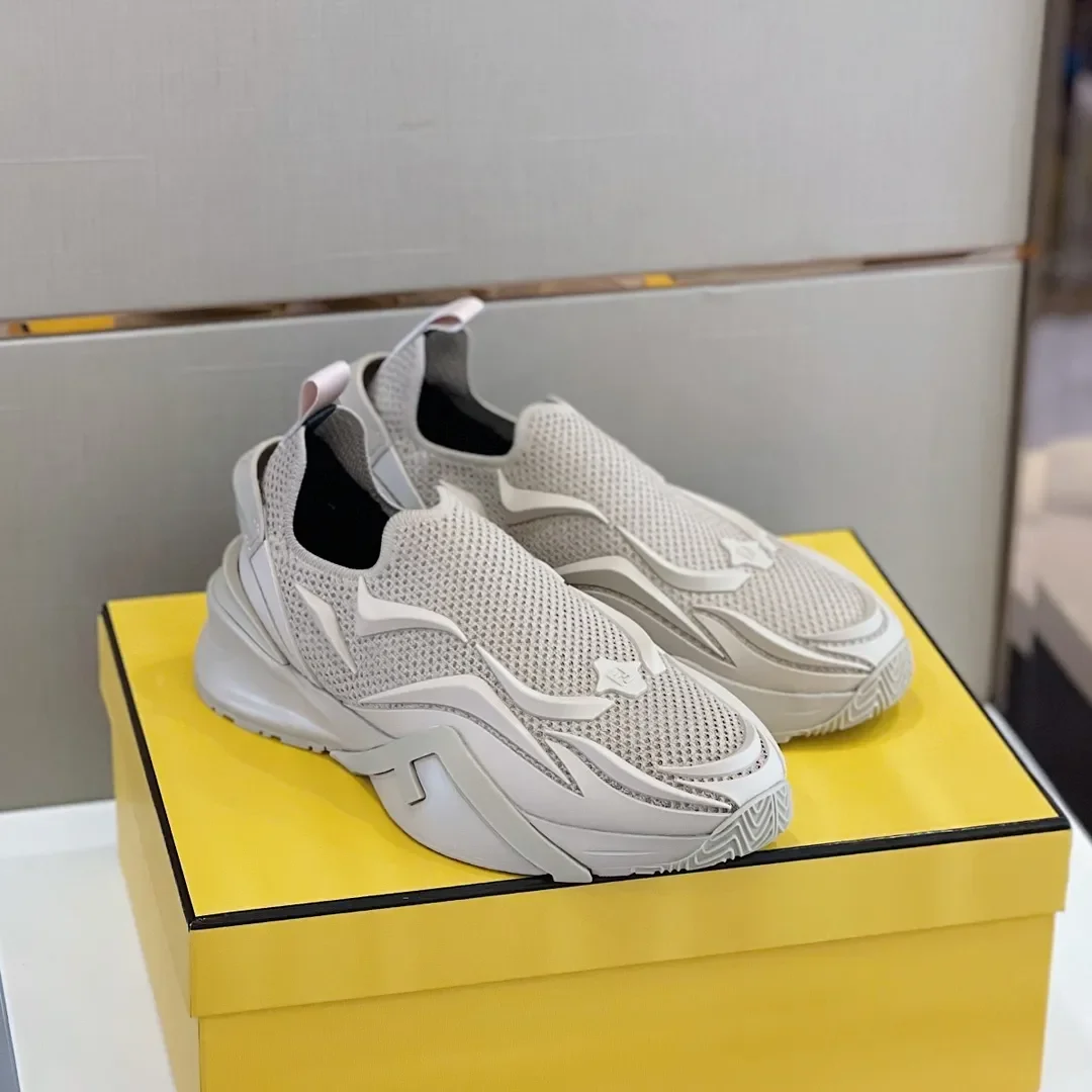 Fendi Flow Slip-On Sneakers — White product view 1