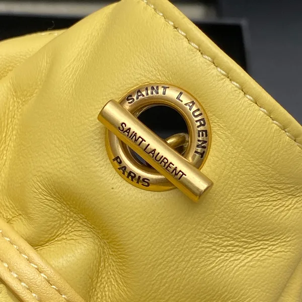 Saint Laurent Jamie Mini Shoulder Pouch — Yellow product view 6