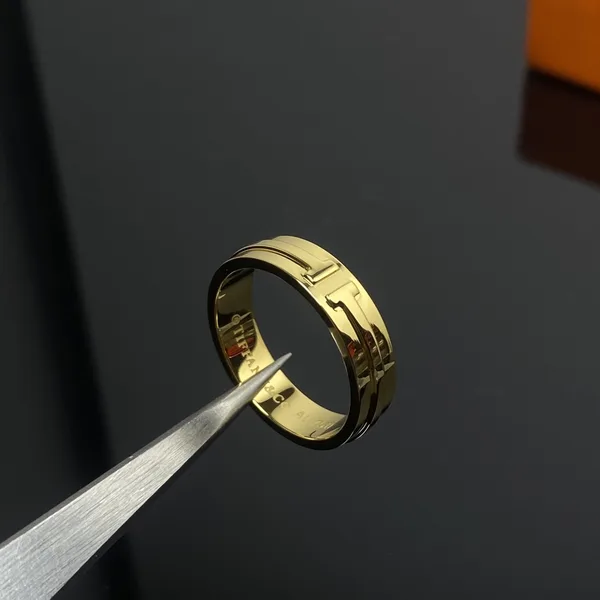 Tiffany & Co. Smooth Double T Wide Ring Gold-Tone product photo