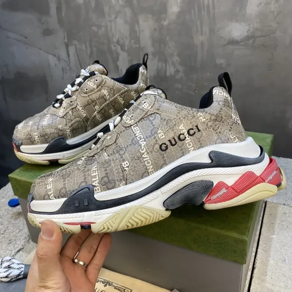 Gucci x Balenciaga Triple S Beige Sneakers product view 3
