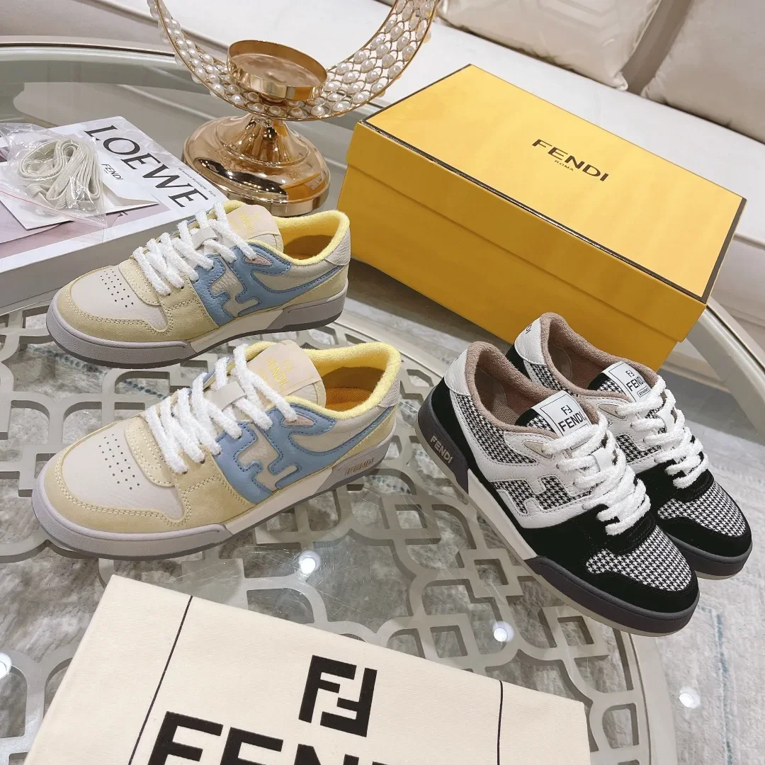 Fendi Match 2024 Sneakers Cream Blue Low product view 9
