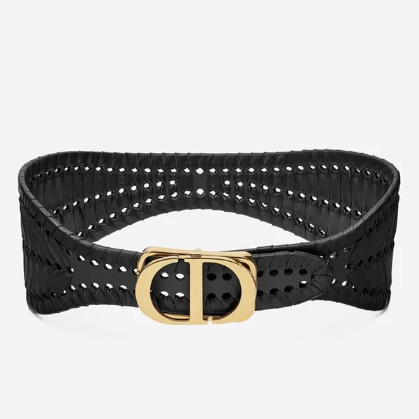 Dior 30 Montaigne 40MM Belt In Black Calfskin product photo