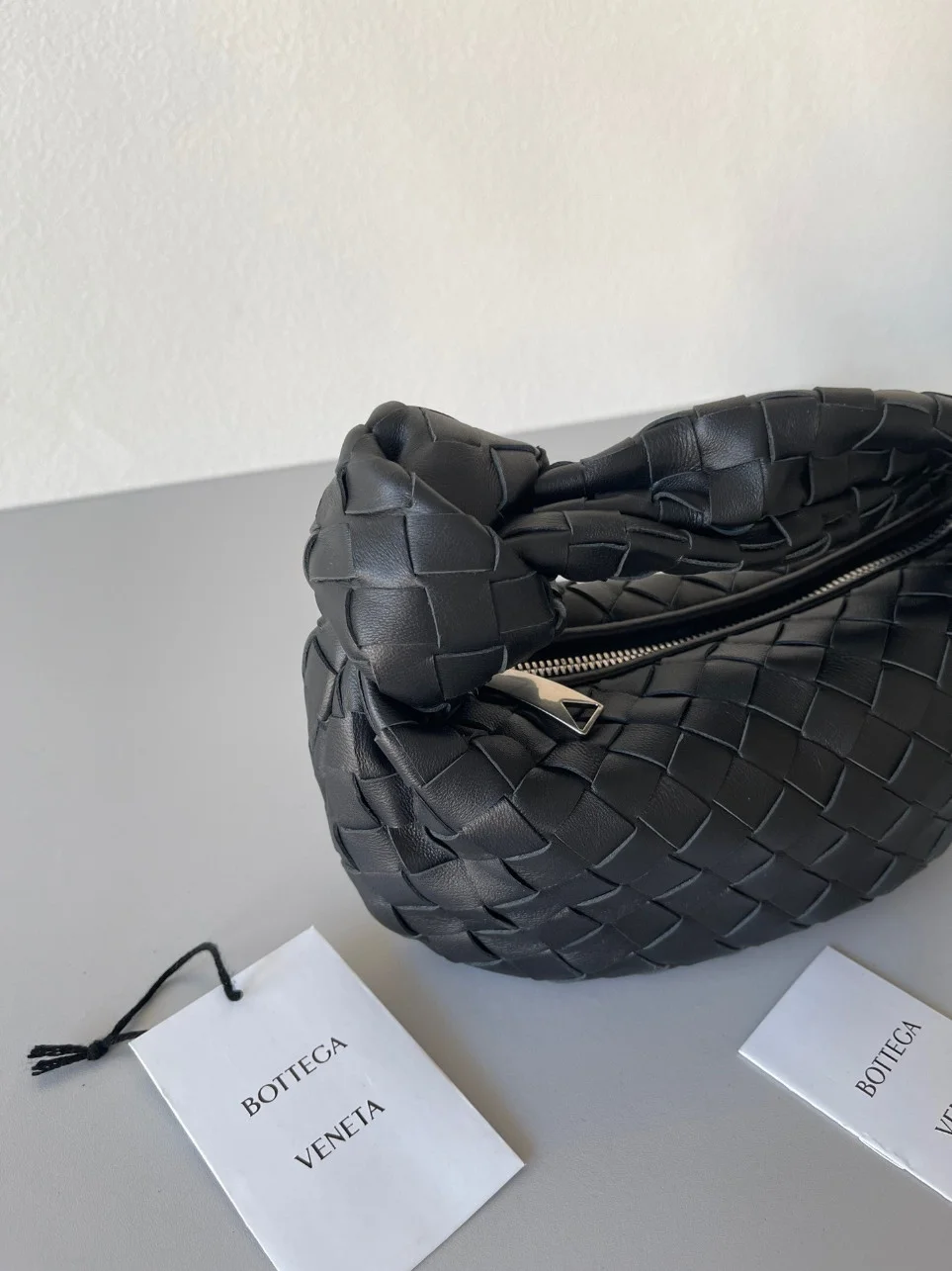 Bottega Veneta BV Jodie Mini Bag In Black Intrecciato Lambskin product view 6