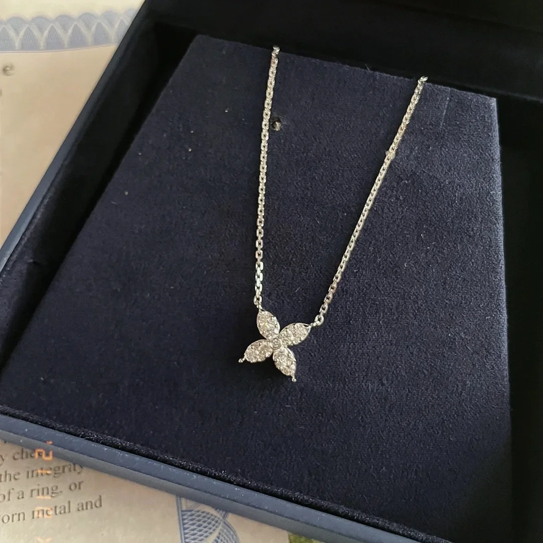Tiffany & Co. Victoria Flower Pendant Necklace Gold-Tone product view 1