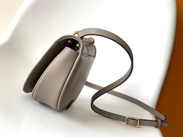 Fendi C’mon Small Bag in Grey Calfskin product view 4