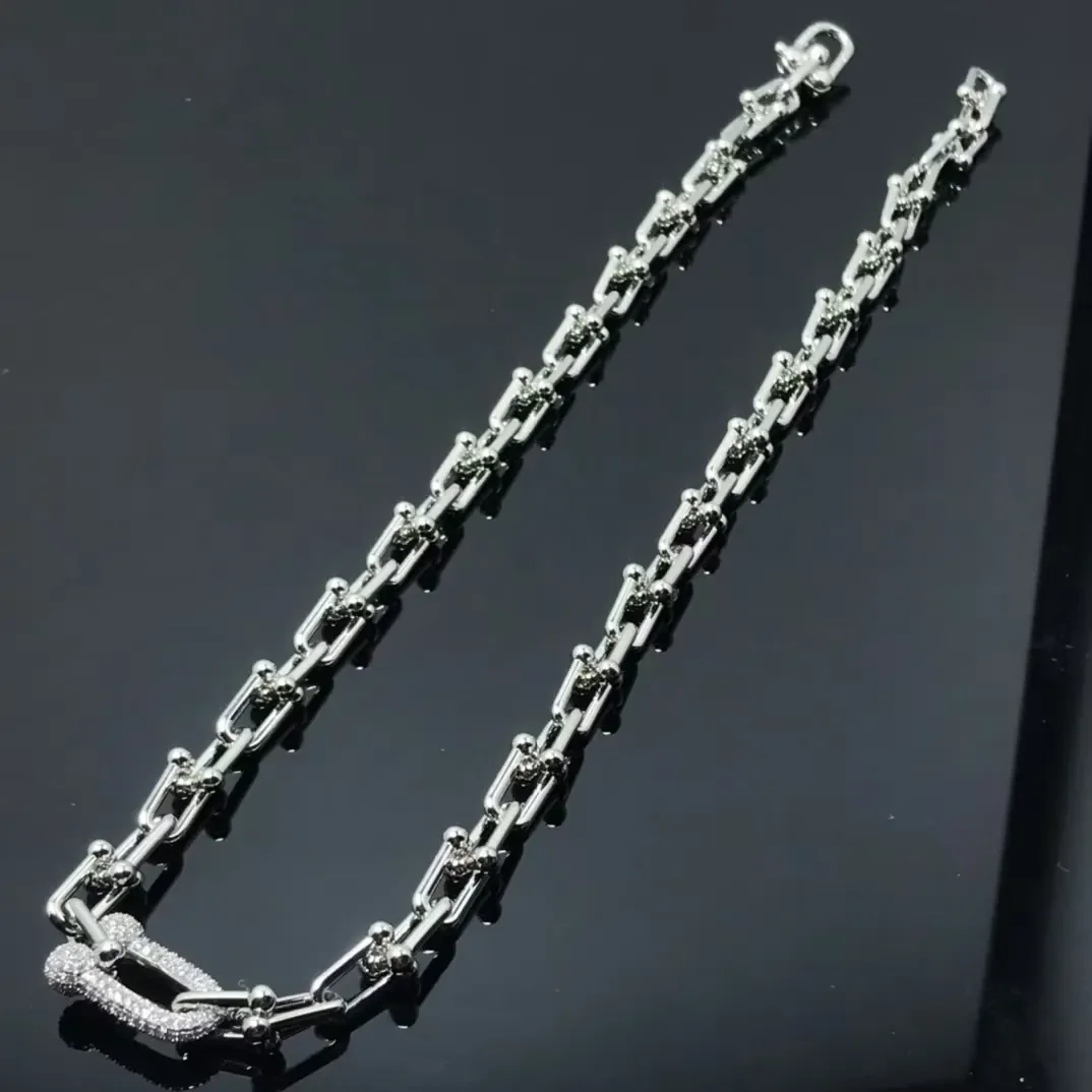 Tiffany & Co. HardWear Elongated Link Pendant Necklace Silver-Tone product view 1
