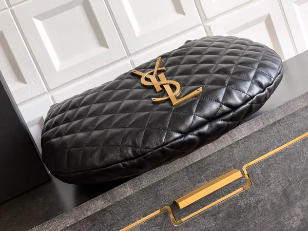 Saint Laurent Icare Hobo Bag in Black Quilted Nappa Leather product view 9