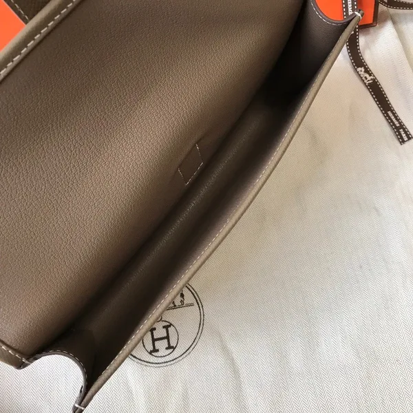 Hermes Jige Elan 29 Clutch Bag In Taupe Epsom Leather product view 5