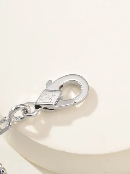 Van Cleef & Arpels Alhambra Blue Clover and Silver-Tone Knot Bracelet product view 11