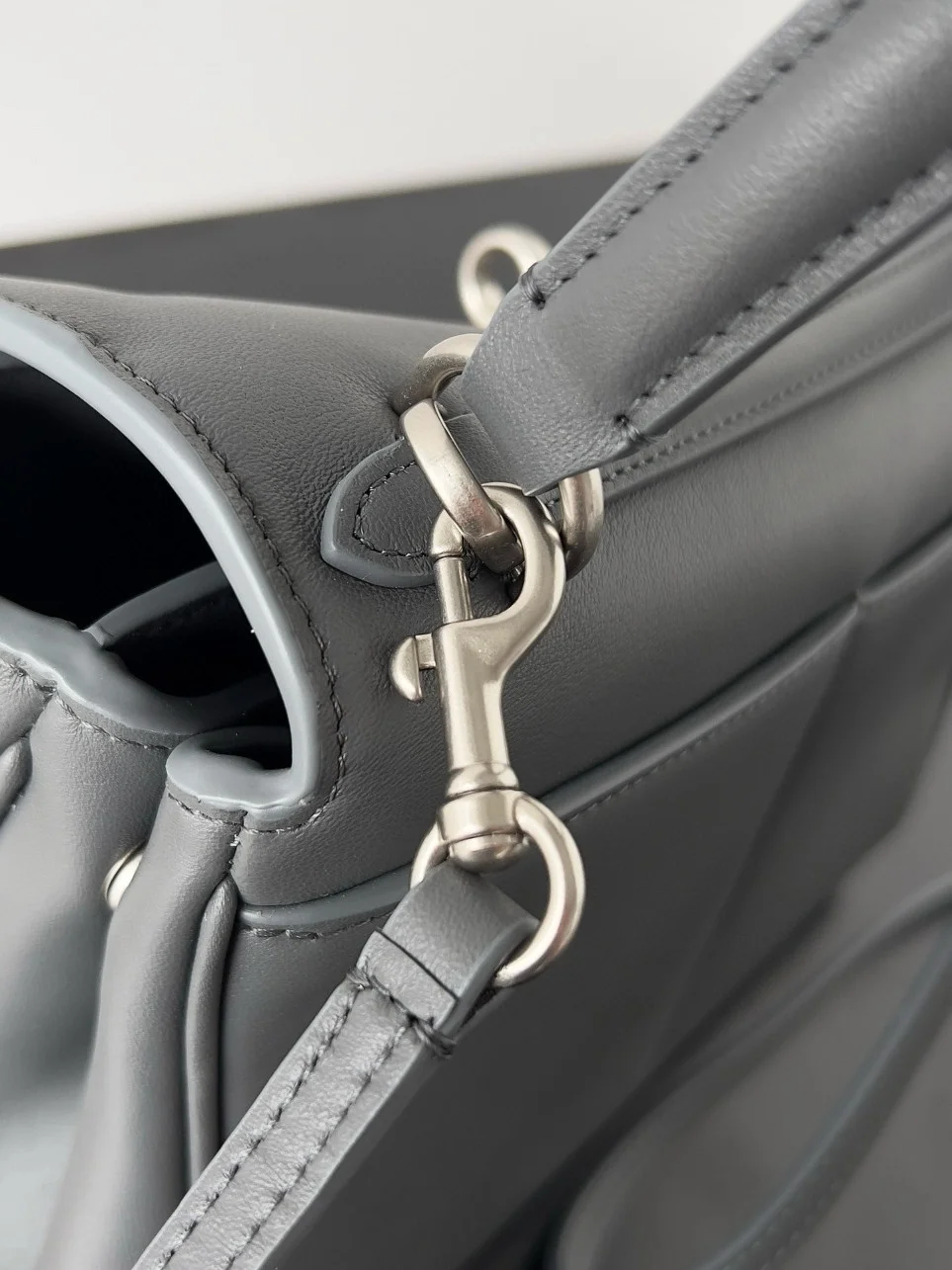 Balenciaga Rodeo Mini Bag in Grey Calfskin product view 4