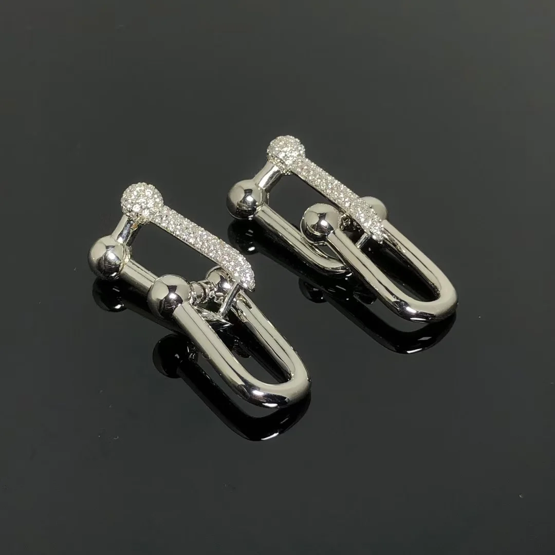 Tiffany & Co. HardWear Pavé-Effect Central Link Earrings Silver-Tone product view 1