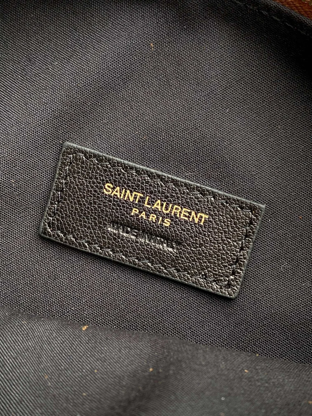 Saint Laurent Amalia Mini Hobo Bag — Tan Suede product view 9