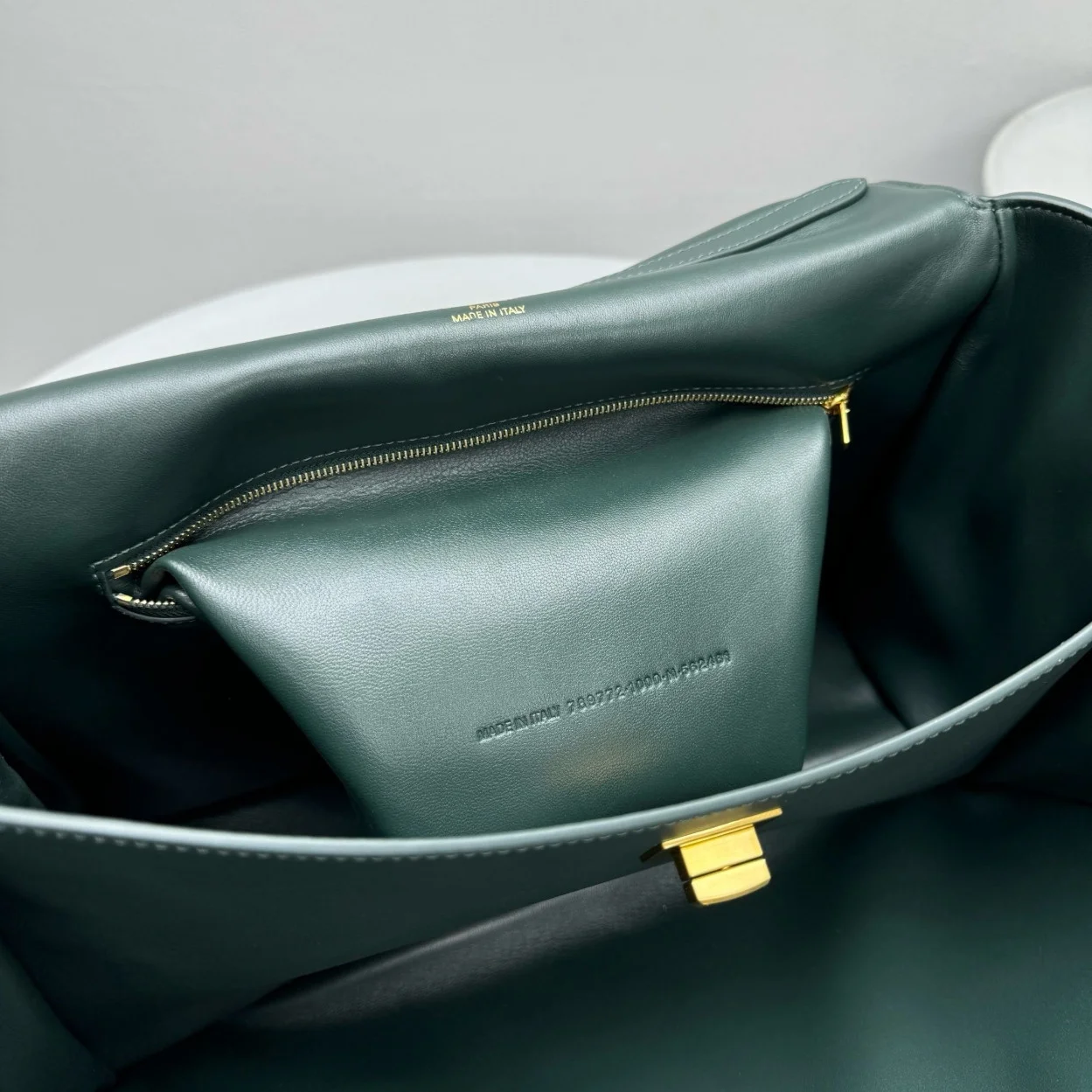 Balenciaga Rodeo Medium Bag in Dark Green Calfskin product view 10
