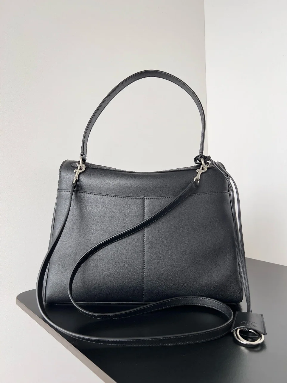 Balenciaga Rodeo Medium Bag in Noir Calfskin product view 8
