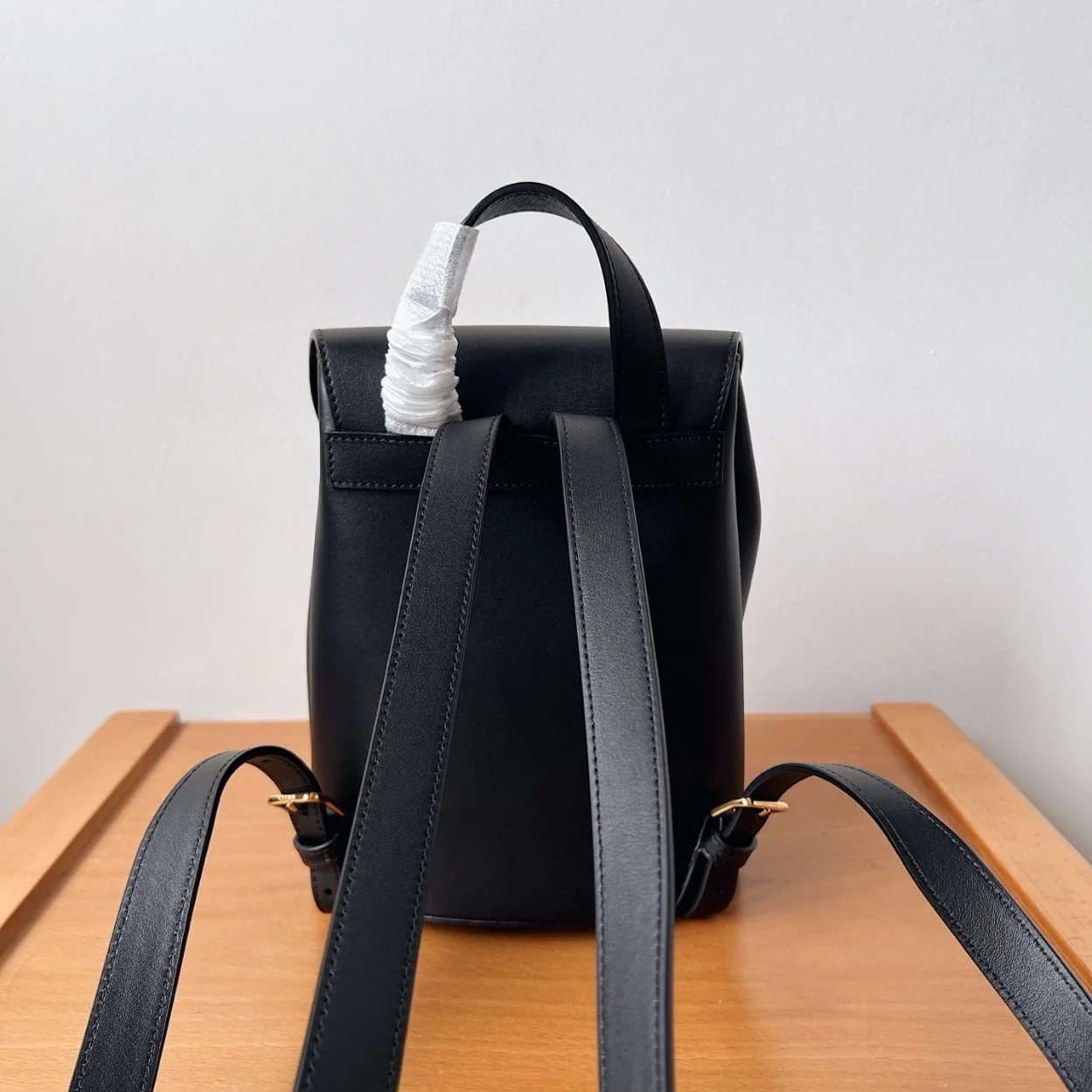Celine Bonnie Backpack in Black Calfskin product view 3