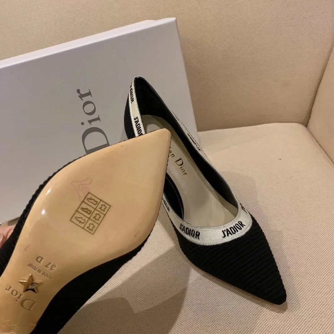 Dior J’Adior Pumps 100mm In Black Technical Fabric product view 6