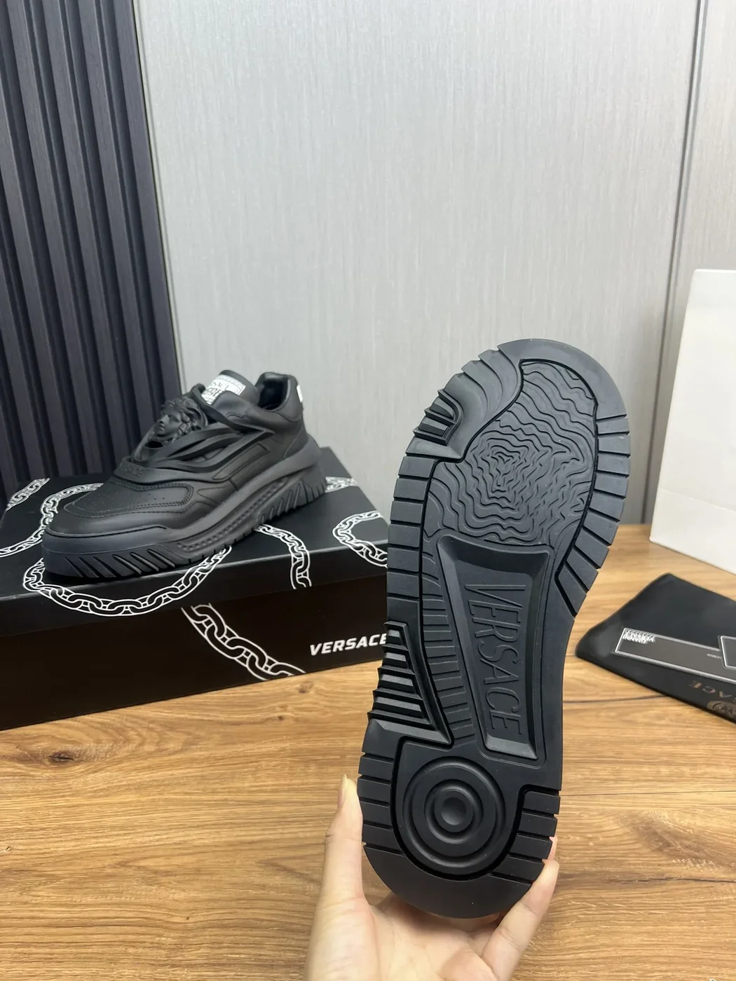 Versace Black Sneakers product view 9