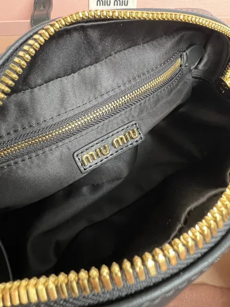 Miu Miu Arcadie Medium Bag in Black Leather product view 8