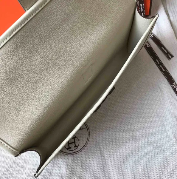 Hermes Jige Elan 29 Clutch Bag In Beton Epsom Leather product view 6