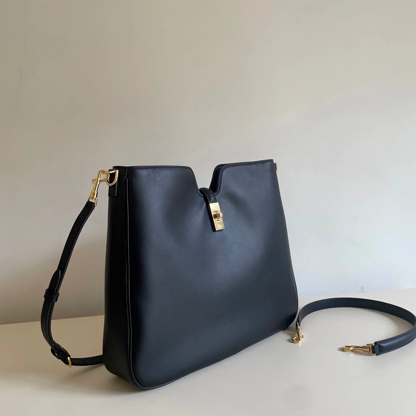 Celine Medium Camille 16 Soft Bag In Smooth Calfskin — Black product view 2