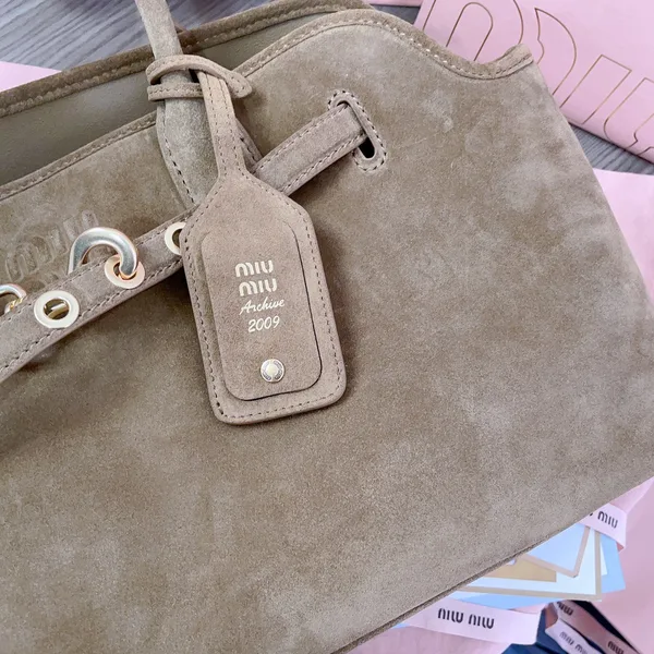 Miu Miu Aventure Suede Bag — Tan Suede product view 7