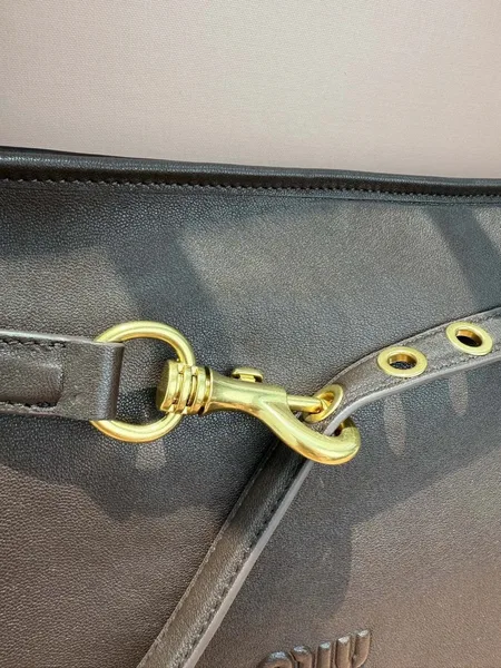 Miu Miu Aventure Medium Shoulder Bag in Briarwood Nappa Leather product view 8