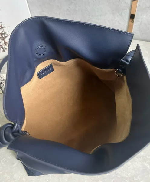 Loewe Flamenco Clutch Bag in Abyss Blue Nappa Calfskin product view 3