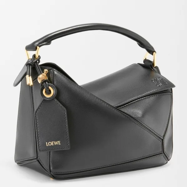 Loewe Featherlight Puzzle Small Bag in Black Nappa Lambskin product photo