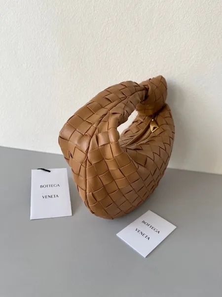 Bottega Veneta BV Jodie Mini Bag In Caramel Intrecciato Lambskin product view 3