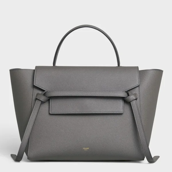 Celine Belt Mini Bag In Grey Grained Calfskin product photo