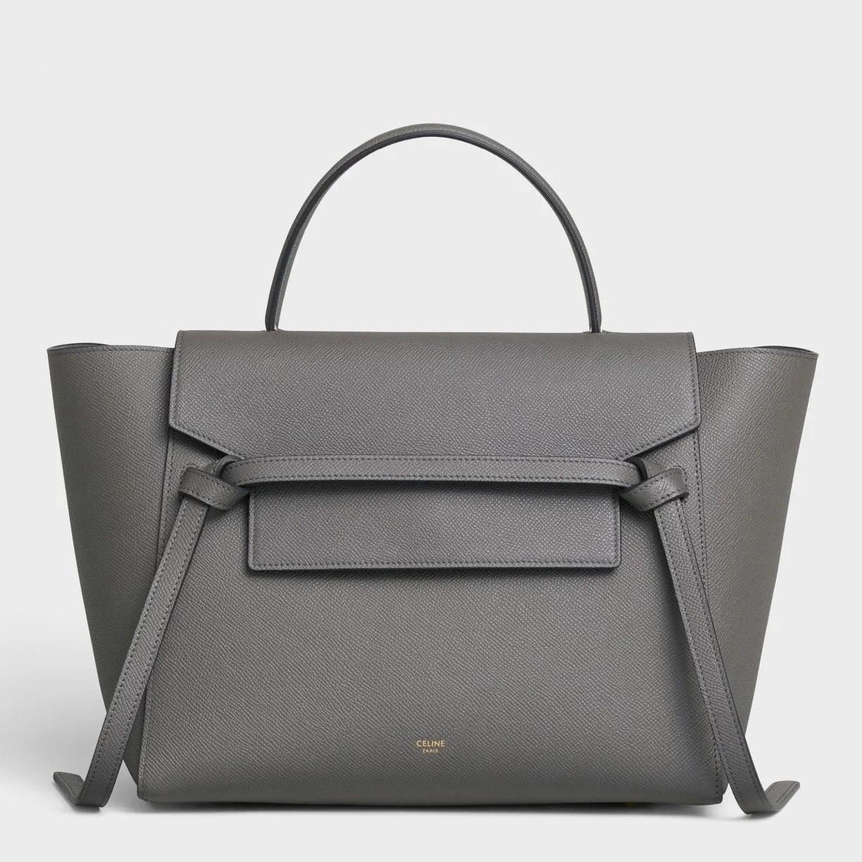 Celine Belt Mini Bag In Grey Grained Calfskin product view 1