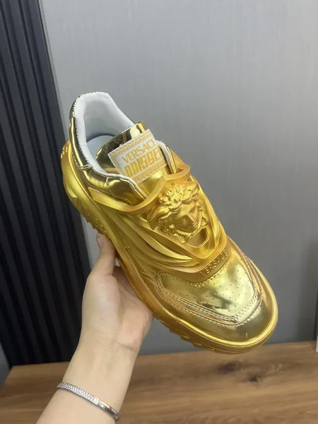 Versace Leather Sneakers Gold product view 7