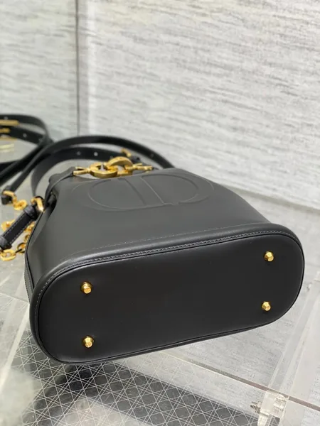 Dior C’est Medium Bag in Black Saddle Calfskin product view 10
