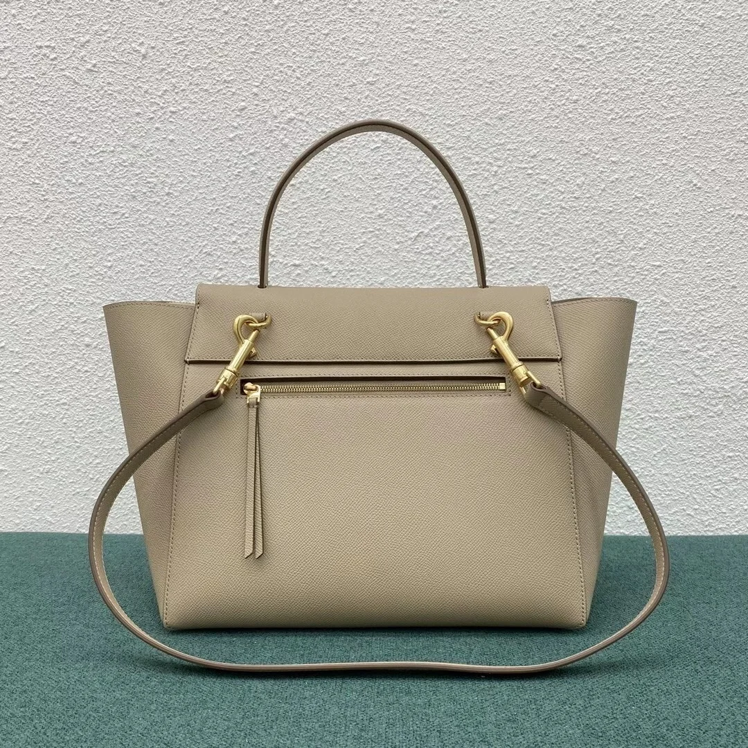 Celine Belt Mini Bag In Light Taupe Grained Calfskin product view 4