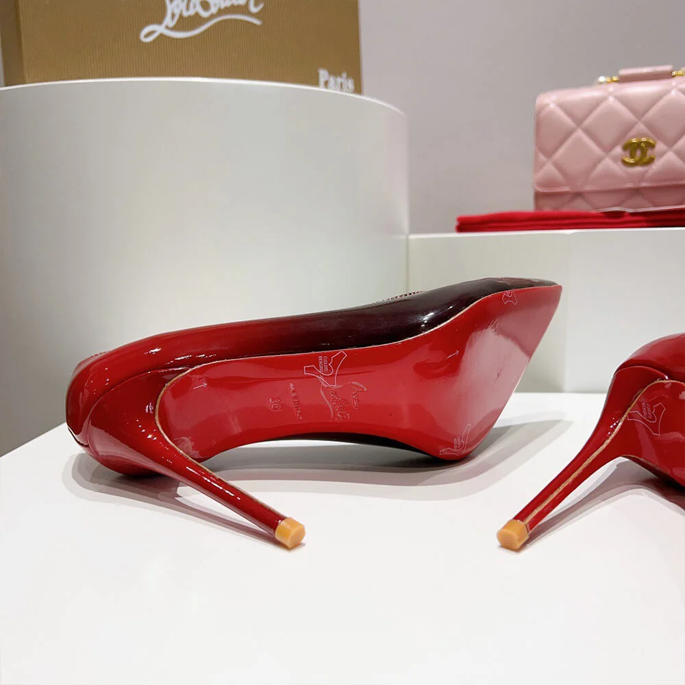 Christian Louboutin Kate Patent Pumps Burgundy product view 7