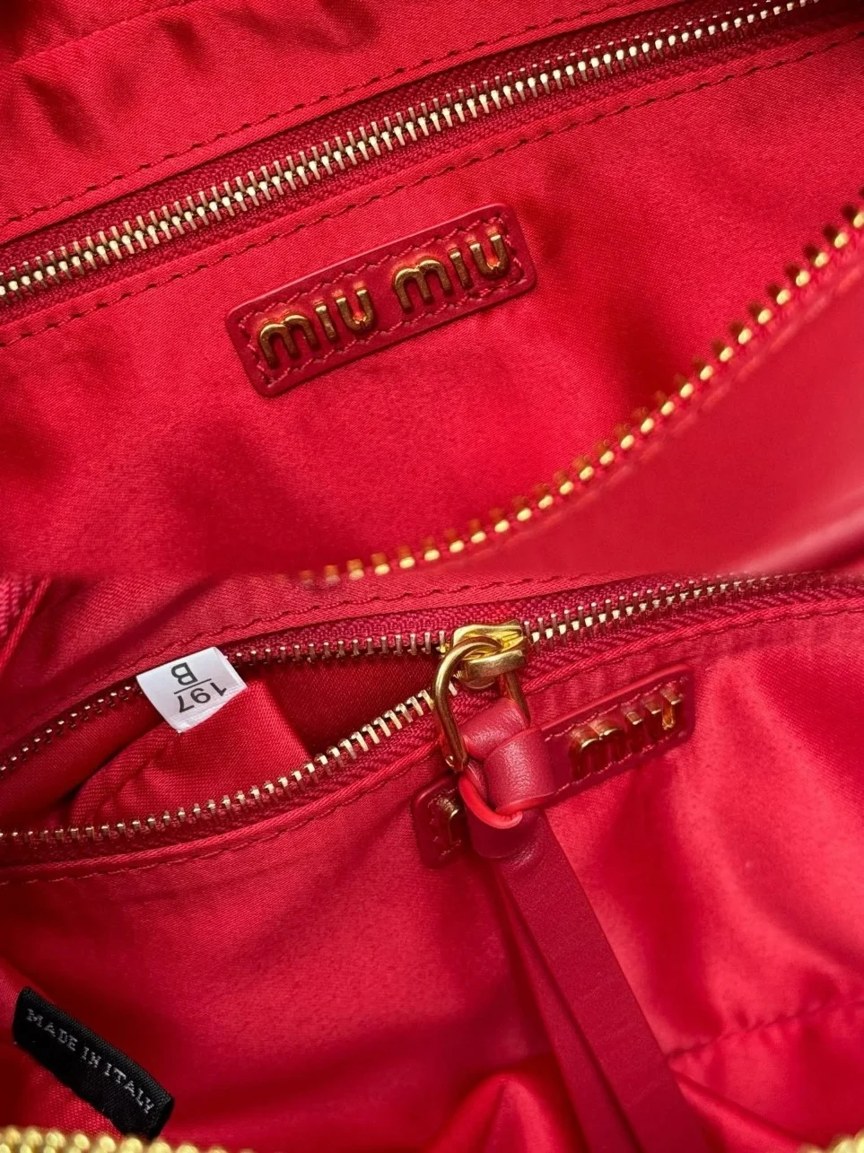 Miu Miu Arcadie Medium Bag in Red Leather product view 9