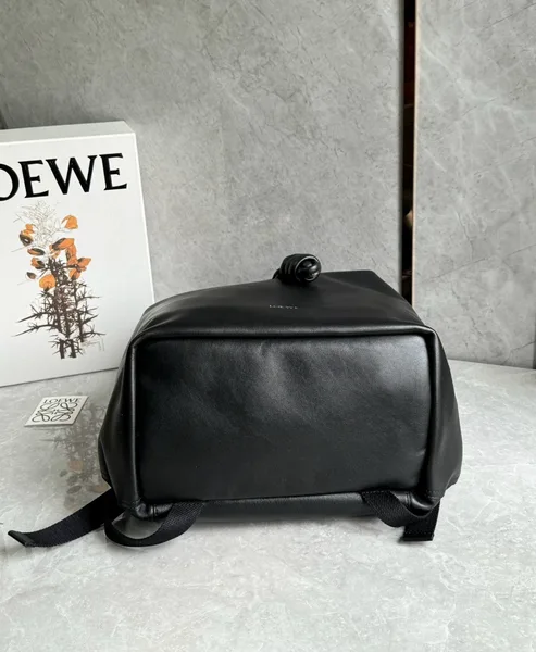 Loewe Flamenco Backpack in Black Supple Calfskin product view 6