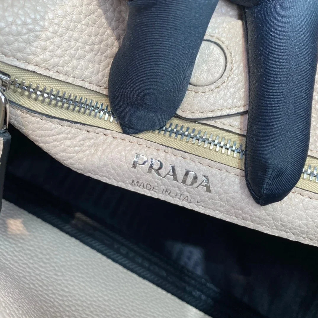 Prada Hobo Bag in Sand Grained Leather product view 6