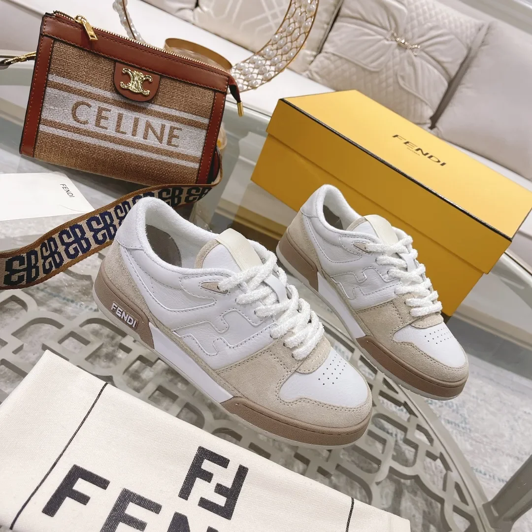 Fendi Match 2024 Sneakers White Beige product view 3