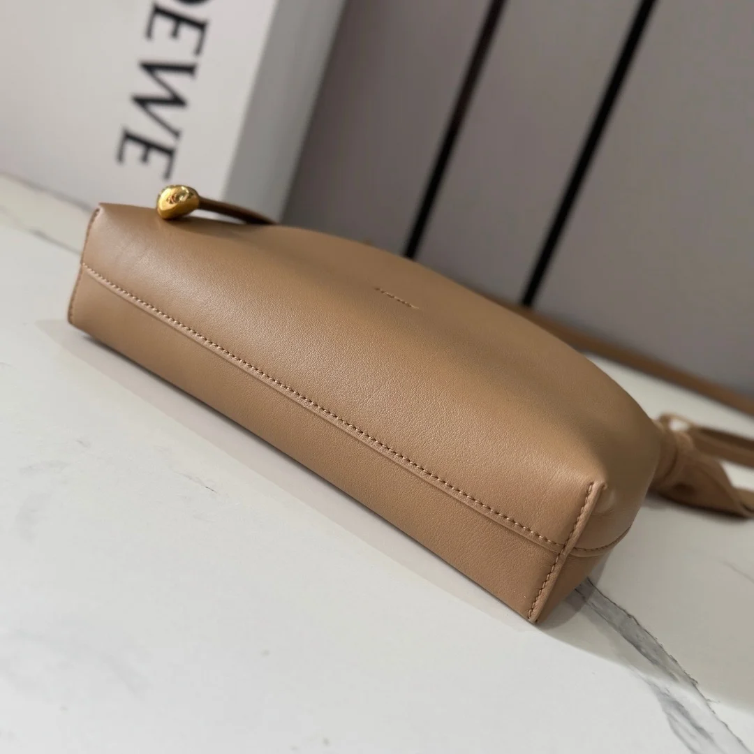 Loewe Mini Scarf Bag In Smooth Calfskin — Brown product view 4