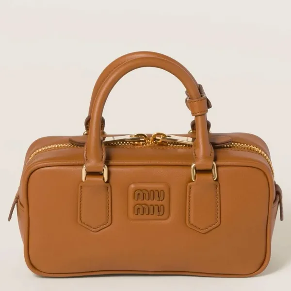 Miu Miu Arcadie Medium Bag in Cognac Leather product photo