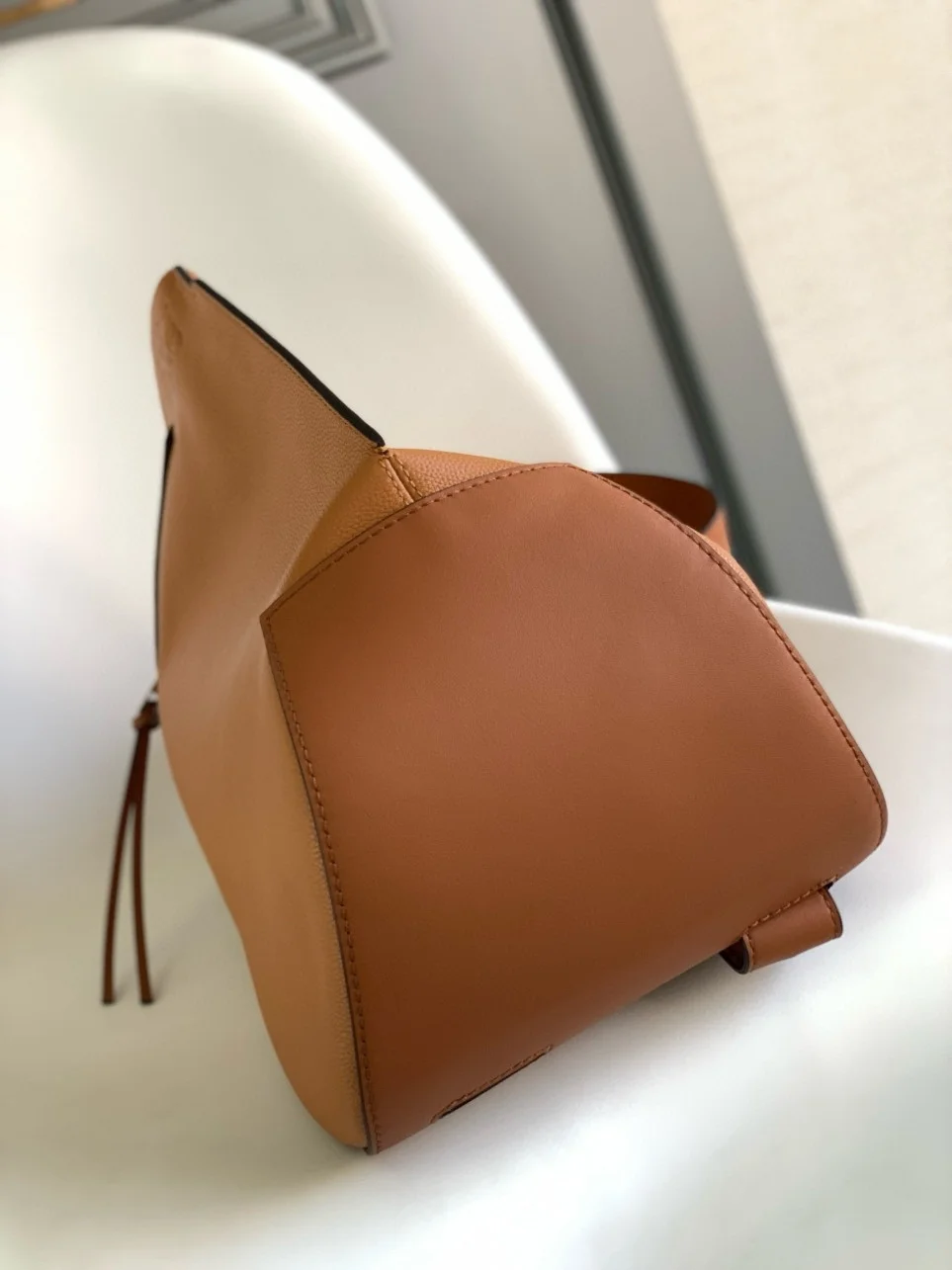 Loewe Anton Sling Bag in Brown Grained Calfskin product view 4