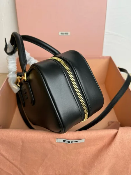 Miu Miu Arcadie Large Bag in Black Leather product view 4