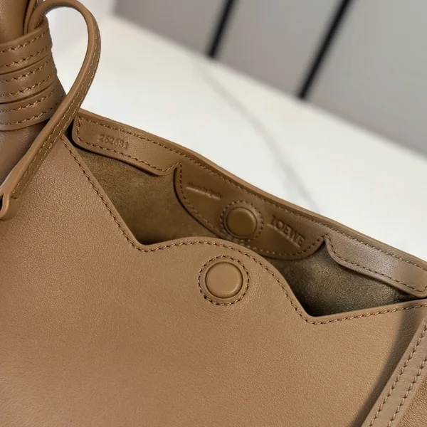 Loewe Mini Scarf Bag In Smooth Calfskin — Brown product view 9
