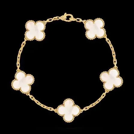 Van Cleef & Arpels Alhambra White Clover Gold-Tone Bracelet product view 1