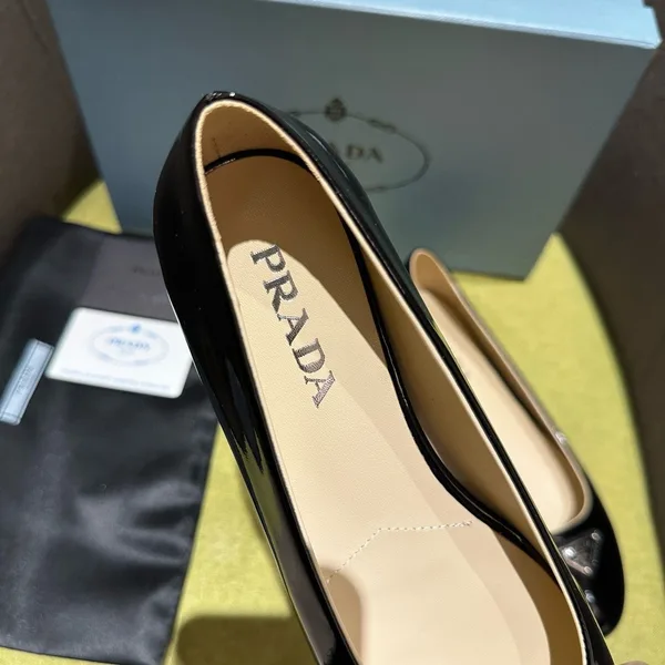 Prada Ballerinas in Black Patent Leather product view 3
