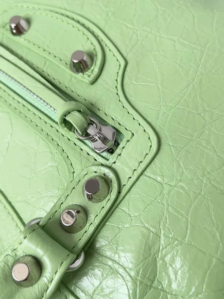 Balenciaga Le City Small Bag in Green Arena Lambskin product view 10