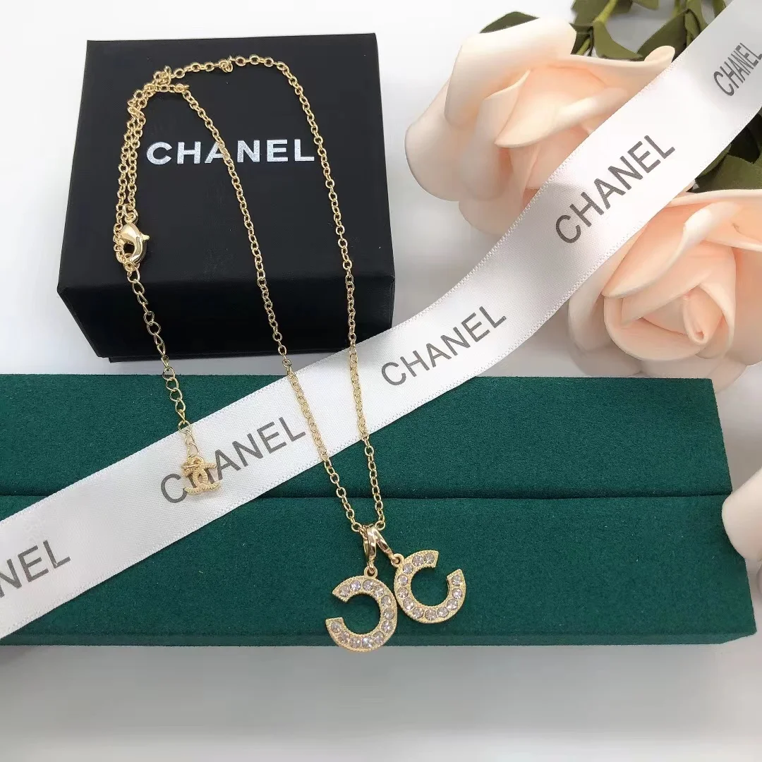Chanel Separate CC Pendant Necklace Gold-Tone product view 2