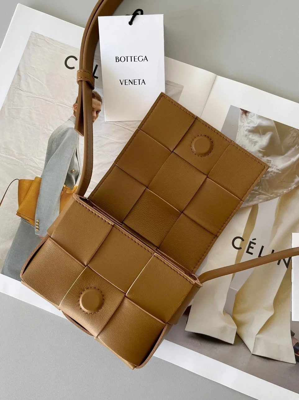 Bottega Veneta Candy Cassette Bag In Acorn Lambskin product view 7